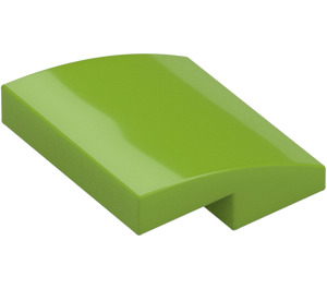 LEGO Lime Slope 2 x 2 Curved (15068)