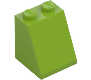 LEGO Limette Schrägstein 2 x 2 x 2 (65°) mit Unterrohr (3678)