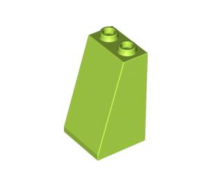LEGO Lime Slope 2 x 2 x 3 (75°) Hollow Studs, Rough Surface (3684 / 30499)