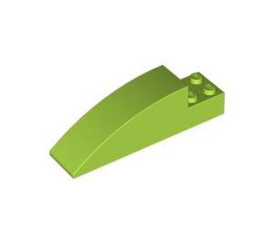 LEGO Lime Slope 2 x 2 x 8 Curved (41766)