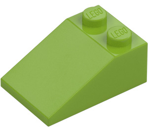 LEGO Lime Slope 2 x 3 (25°) with Rough Surface (3298)