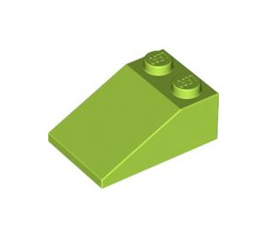 LEGO Limoen Helling 2 x 3 (25°) met ruw oppervlak (3298)