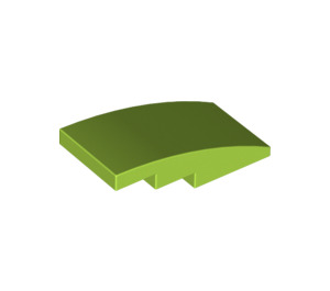 LEGO Lime Slope 2 x 4 Curved (93606)