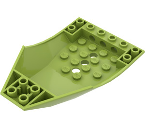 LEGO Lime Pendenza 2 x 6 x 10 Curvo Invertito (47406)