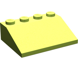 LEGO Limoen Helling 3 x 4 (25°) (3016 / 3297)