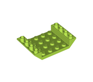 LEGO Limoen Helling 4 x 6 (45°) Dubbele Omgekeerd met Open Midden met 3 gaten (30283 / 60219)