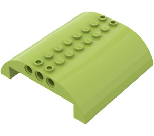 LEGO Lime Backe 8 x 8 x 2 Böjd Dubbel (54095)