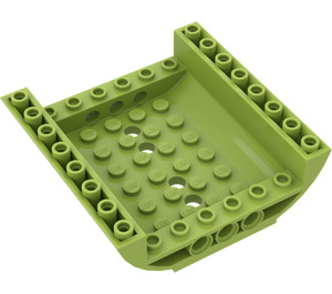 LEGO Limoen Helling 8 x 8 x 2 Gebogen Omgekeerd Dubbele (54091)