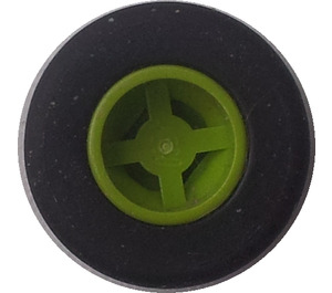 LEGO Lime Small Wheel With Slick Tyre
