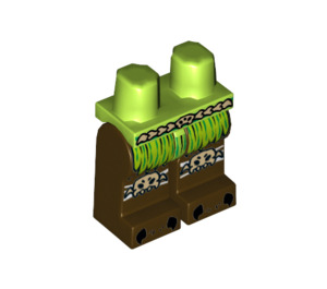 LEGO Limoen Sparacon Minifigure Heupen en benen (3815 / 16094)