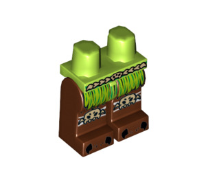 LEGO Lime Sparratus Minihahmo Lantio ja jalat (3815 / 16085)