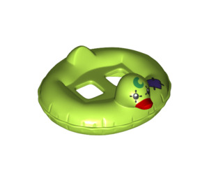 LEGO Lime Swimming Ring with Duck Head and Crescent Moon (36285)