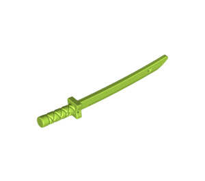 LEGO Lime Sword with Square Guard and Capped Pommel (Shamshir) (21459)