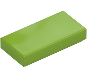 LEGO Lime Tile 1 x 2 with Groove (3069 / 30070)