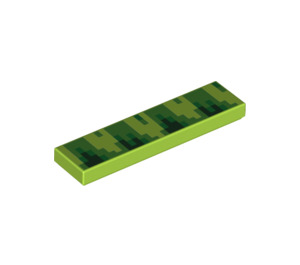 LEGO Lime Bricka 1 x 4 med Sonic Gräs (2431 / 83476)