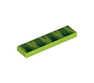 LEGO Lime Tile 1 x 4 with Sonic Grass (2431 / 83476)