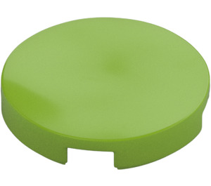 LEGO Lime Tile 2 x 2 Round with "X" Bottom (4150)