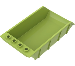 LEGO Citron Vert Seau basculant 4 x 6 avec tenons creux (4080)