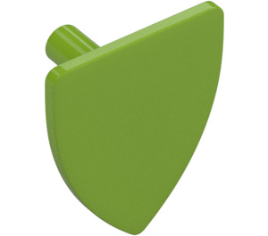 LEGO Lime Triangular Shield (Short) (3846)