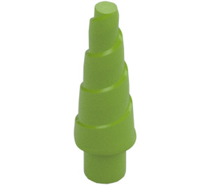 LEGO Limette Unicorn Horn mit Spiral(e) (34078 / 89522)