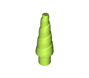 LEGO Limette Unicorn Horn mit Spiral (34078 / 89522)