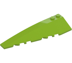 LEGO Lime Wedge 10 x 3 x 1 Double Rounded Left (50955)