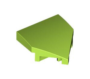 LEGO Lime Wedge 2 x 2 x 0.7 with Point (45°) (66956)