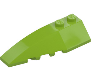 LEGO Lime Cuneo 2 x 6 Doppio Sinistra (5830 / 41748)