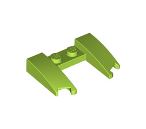 LEGO Lime Wedge 3 x 4 x 0.7 with Cutout (11291 / 31584)