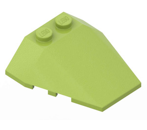LEGO Lime Wedge 4 x 4 Triple with Stud Notches (48933)