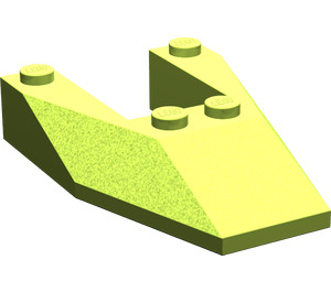 LEGO Lime Wedge 6 x 4 Cutout without Stud Notches (6153)