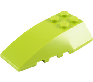 LEGO Lime Wedge 6 x 4 Triple Curved (43712)