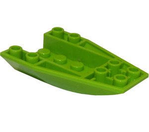 LEGO Lime Wedge 6 x 4 Triple Curved Inverted (43713)
