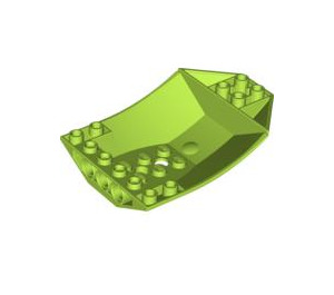 LEGO Lime Wedge 6 x 8 x 2 Triple Inverted (41761 / 42021)