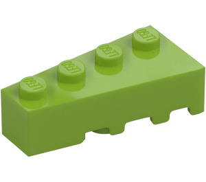 LEGO Lime Cuneo Mattoncino 2 x 4 Sinistra (41768)