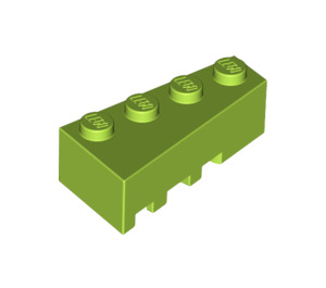 LEGO Lime Wedge Brick 2 x 4 Right (41767)