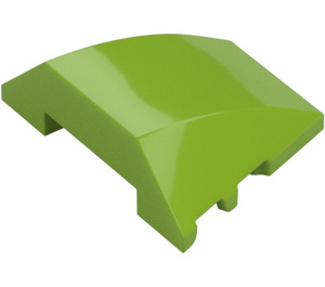 LEGO Lime Wedge Curved 3 x 4 Triple (64225)