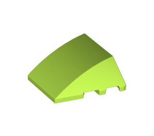 LEGO Lime Wedge Curved 3 x 4 Triple (64225)