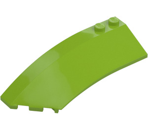 LEGO Lime Wedge Curved 3 x 8 x 2 Left (41750 / 42020)