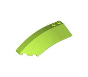 LEGO Lime Wedge Curved 3 x 8 x 2 Left (41750 / 42020)