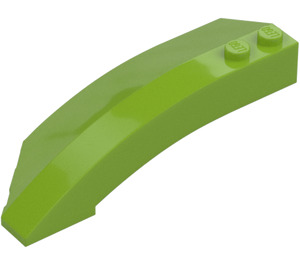 LEGO Lime Wedge Curved 3 x 8 x 2 Right (41749 / 42019)