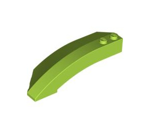 LEGO Lime Wedge Curved 3 x 8 x 2 Right (41749 / 42019)