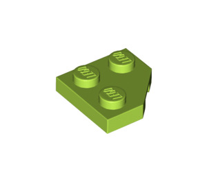 LEGO Limoen Wig Plaat 2 x 2 Cut Hoek (26601)