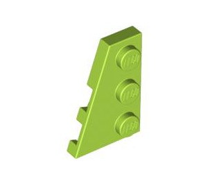 LEGO Lime Wedge Plate 2 x 3 Wing Left (43723)