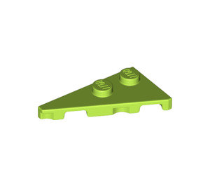 LEGO Lime Wedge Plate 2 x 4 Wing Left (65429)