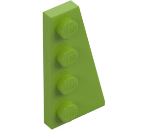 LEGO Lime Kil Platta 2 x 4 Vinge Höger (41769)