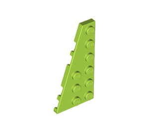 LEGO Lime Wedge Plate 3 x 6 Wing Left (54384)