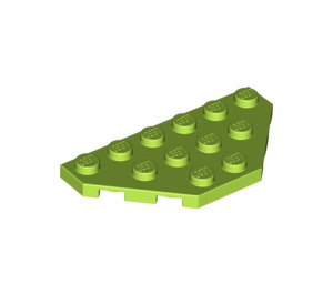 LEGO Limoen Wig Plaat 3 x 6 met 45º Hoeken (2419 / 43127)
