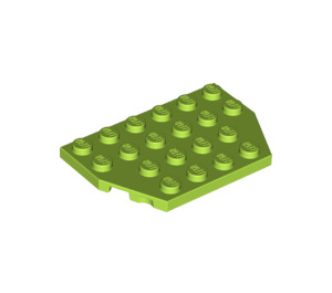 LEGO Lime Wedge Plate 4 x 6 without Corners (32059 / 88165)