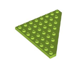 LEGO Lime Kil Platta 8 x 8 Hörn (30504)